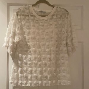 Zara white top